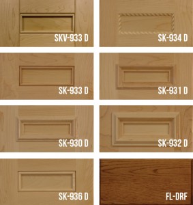 Shaker with 1/4" Panel Cabinet Doors Stile & Rail